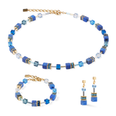 Coeur de Lion GeoCube Natural Lapis Lazuli & Gold Necklace
